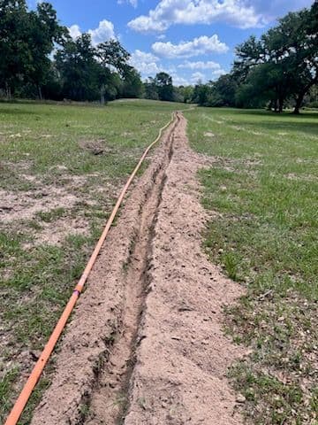 Successful Pond Water Line Installation in Texas