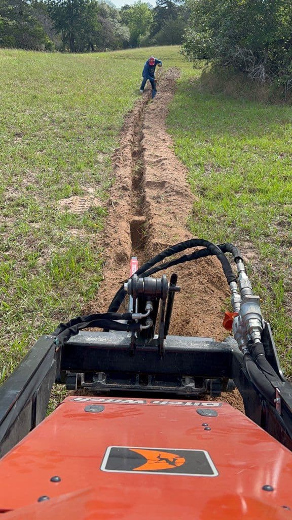 Successful Pond Water Line Installation in Texas