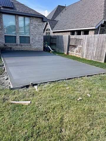Gallery photos for Sleek Backyard Concrete Patio Transformation: Image #1