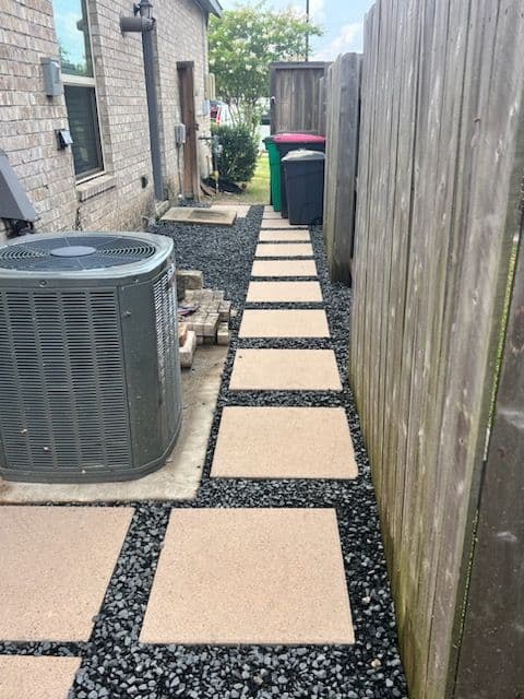 Gallery photos for Backyard Transformation with Lawn and Pathway: Image #2