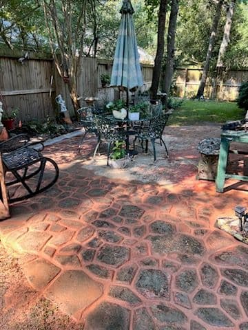 Project Patio Renovation with Stone Pattern and Drainage image