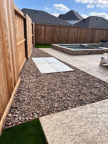 Backyard Transformation with Artificial Turf and Patio Design