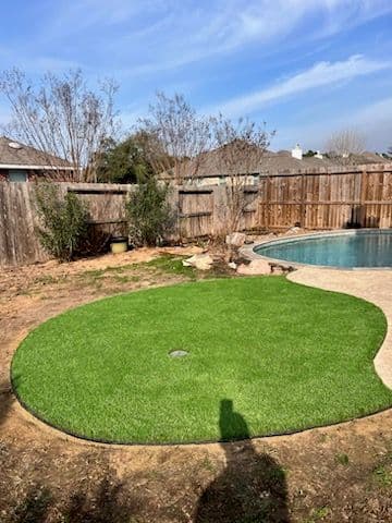 Backyard Artificial Turf Installation